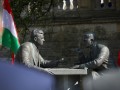 2025.09.18   uroczystosc przed pomnikiem henryka slawika i jozsefa antalla seniora  