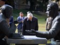 2025.09.18   uroczystosc przed pomnikiem henryka slawika i jozsefa antalla seniora  