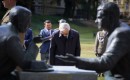 2025.09.18   uroczystosc przed pomnikiem henryka slawika i jozsefa antalla seniora  